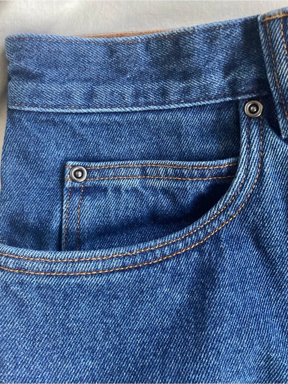 Duluth TradingCo. Men’s Ballroom PremiumDenim Jeans 36X32 Blue/Tan Flannel Lined